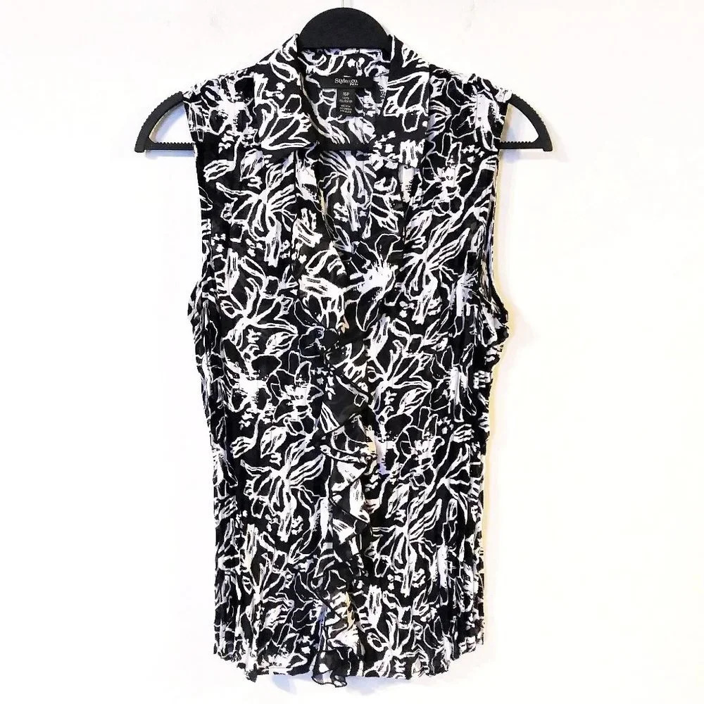 Style & Co Floral Crinkle‎ Blouse